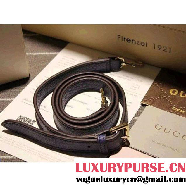 Gucci 269876 Small Vintage Web Orginal GG Canvas Boston Bag Blue 2015 (SPM-062622 )