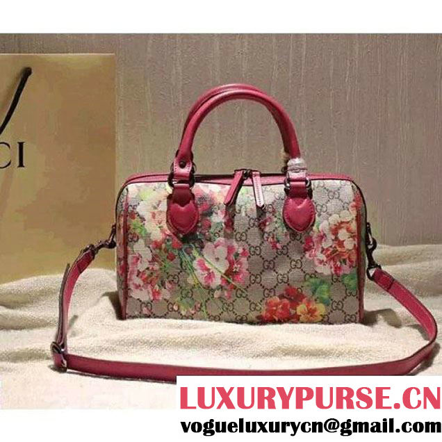 Gucci Small Blooms GG Supreme Top Handle Bag Fall 2015 (SPM-092113 )