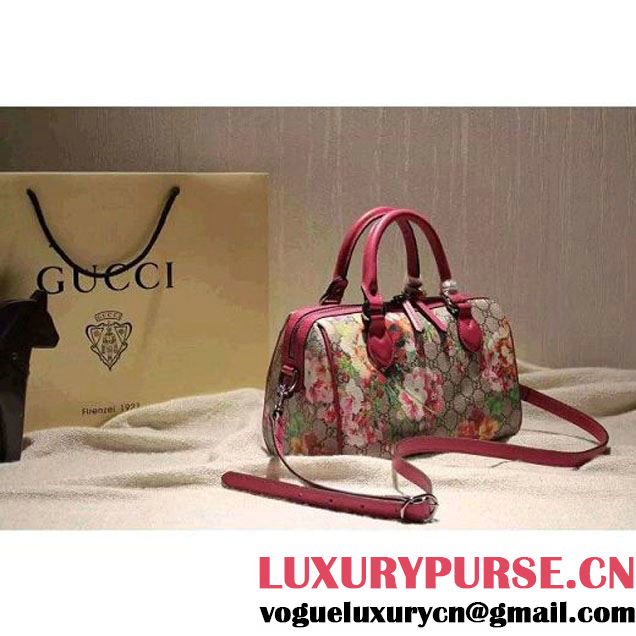 Gucci Small Blooms GG Supreme Top Handle Bag Fall 2015 (SPM-092113 )