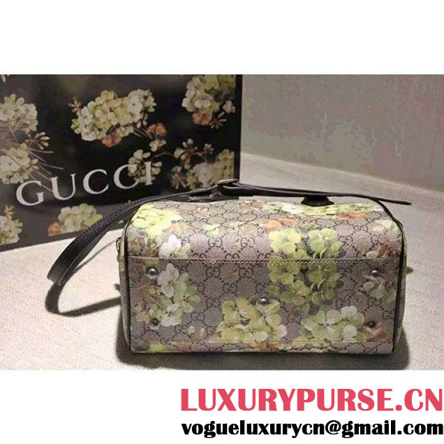 Gucci Small Green Blooms GG Supreme Top Handle Bag Fall 2015 (SPM-092808 )