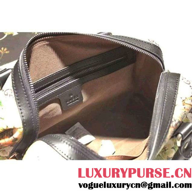 Gucci Small Green Blooms GG Supreme Top Handle Bag Fall 2015 (SPM-092808 )