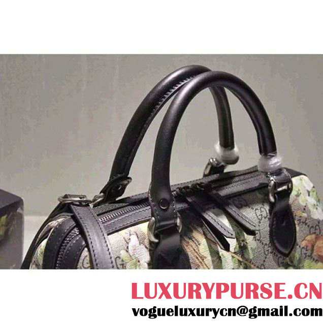 Gucci Small Green Blooms GG Supreme Top Handle Bag Fall 2015 (SPM-092808 )