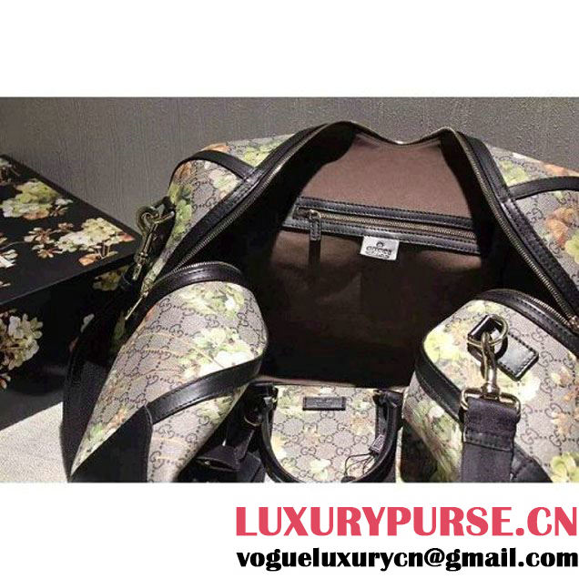 Gucci 406380 GG Green Blooms Duffle 2015 (SPM-092811 )