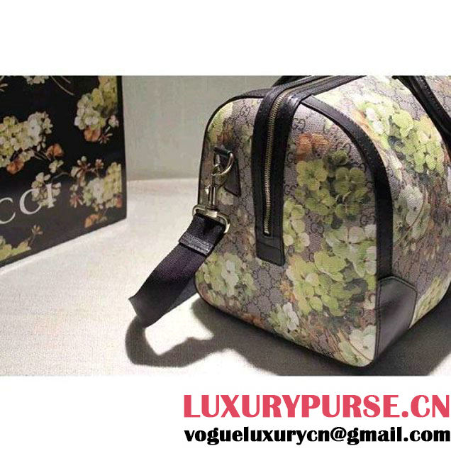 Gucci 406380 GG Green Blooms Duffle 2015 (SPM-092811 )