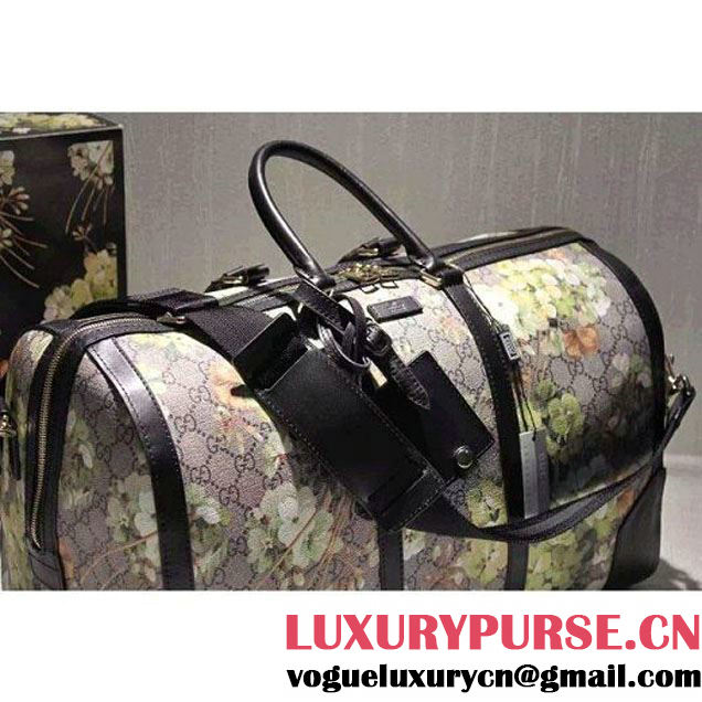 Gucci 406380 GG Green Blooms Duffle 2015 (SPM-092811 )
