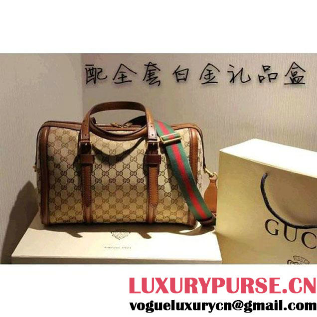 Gucci Lady Web Original GG Canvas Boston Bag (SPM-101207 )