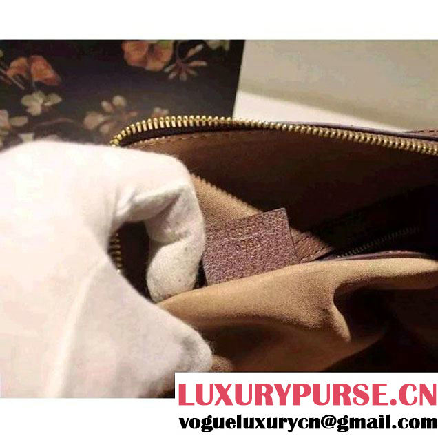 Gucci Small Tian GG Supreme Boston Bag Brown 2016 (SPM-6032103 )