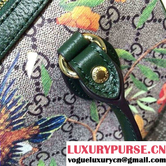 Gucci Small Tian GG Supreme Boston Bag Green 2016 (XC-6040520 )