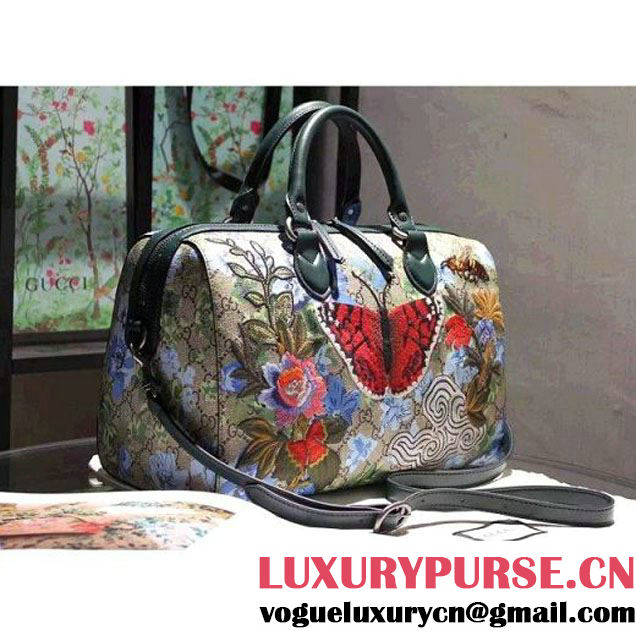 Gucci 409527 GG Floral Print Top Handle 2016 (SPM-60418 )