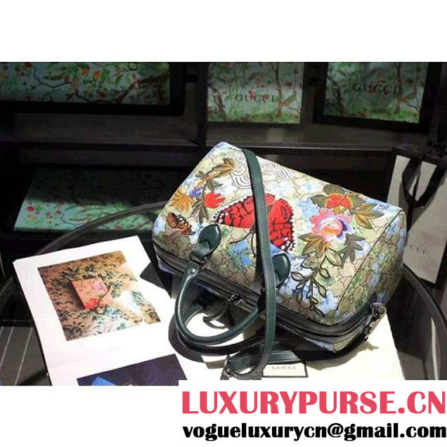 Gucci 409527 GG Floral Print Top Handle 2016 (SPM-60418 )