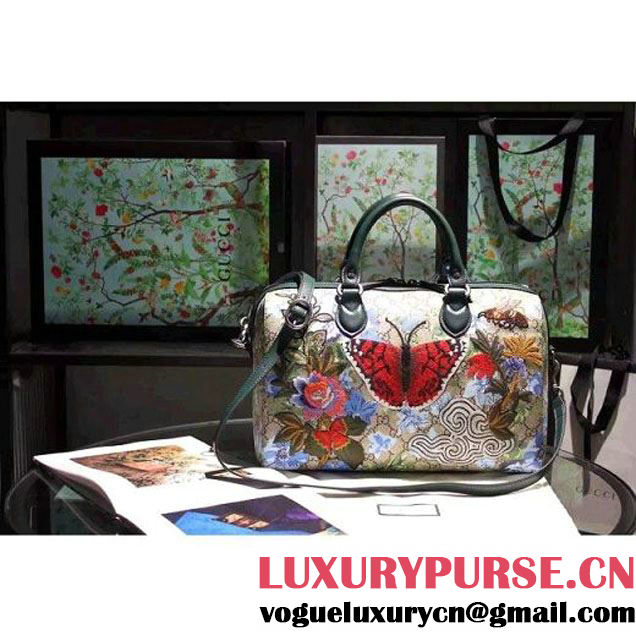 Gucci 409527 GG Floral Print Top Handle 2016 (SPM-60418 )