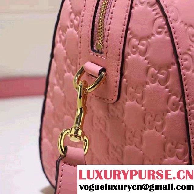 Gucci Soft Signature Top Handle Medium Boston Bag 453573 Pink 2016 (XYS-6121404 )