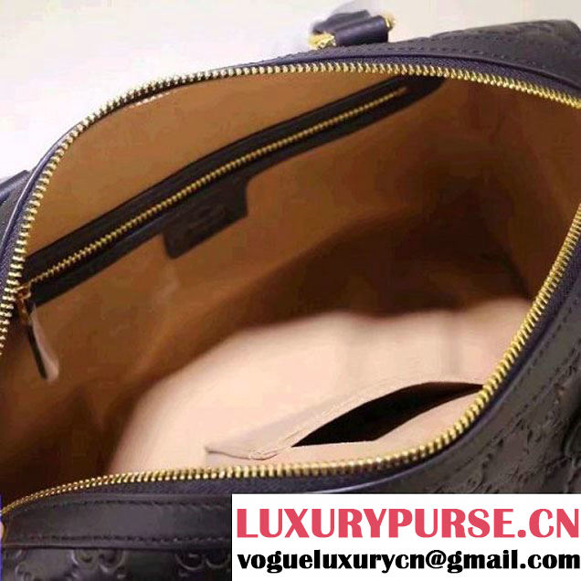 Gucci Soft Signature Top Handle Medium Boston Bag 453573 Black 2016 (XYS-6121407 )