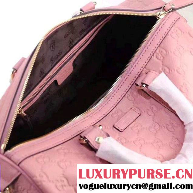 Gucci Soft Gucci Signature Boston Bag 193603 Pink (XYS-6121909 )