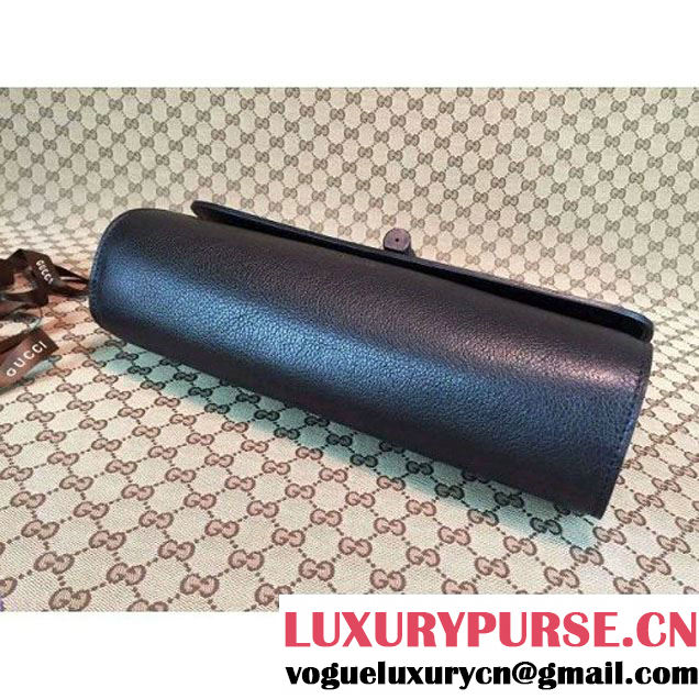 Gucci 387220 Bamboo Daily Leather Clutch Black (1b77-073014 )