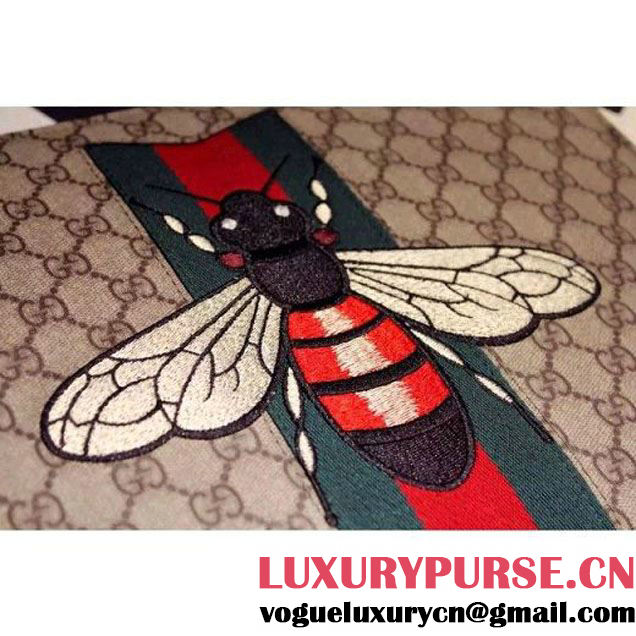 Gucci GG Supreme Embellished With Bee Tote 2016 (SPM-6050923 )