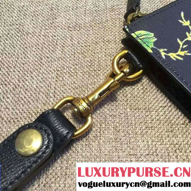Gucci Tropical Print Leather Clutch 2016 (DC-6051303 )