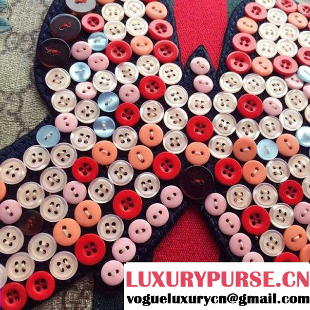 Gucci Embellished Fasteners GG Supreme Clutch 2016 (SPM-6081114 )