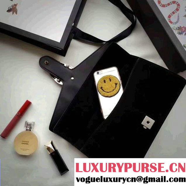 Gucci Dionysus Suede Clutch Bag Black 2016 (SPM-6082313 )