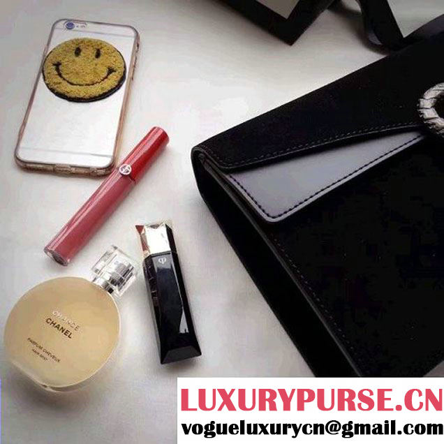 Gucci Dionysus Suede Clutch Bag Black 2016 (SPM-6082313 )
