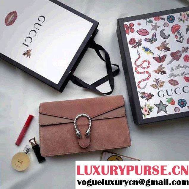 Gucci Dionysus Suede Clutch Bag Apricot 2016 (SPM-6082314 )