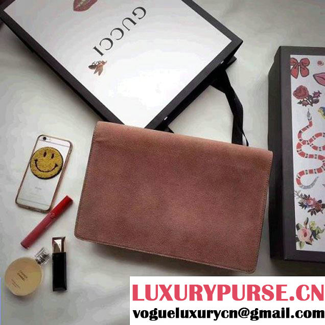 Gucci Dionysus Suede Clutch Bag Apricot 2016 (SPM-6082314 )