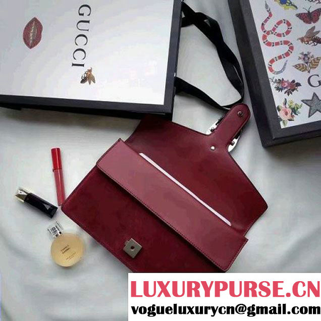 Gucci Dionysus Suede Clutch Bag Burgundy 2016 (SPM-6082315 )