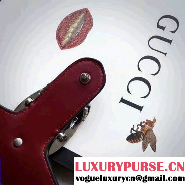 Gucci Dionysus Suede Clutch Bag Burgundy 2016 (SPM-6082315 )
