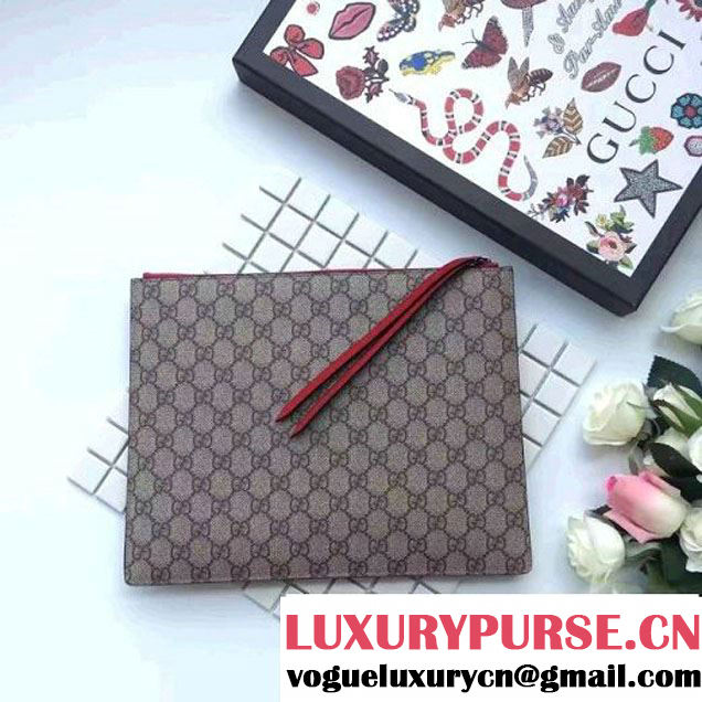 Gucci Embroidered Chain And Heart Clutch Zip Pouch Bag 2016 (SPM-6102103 )