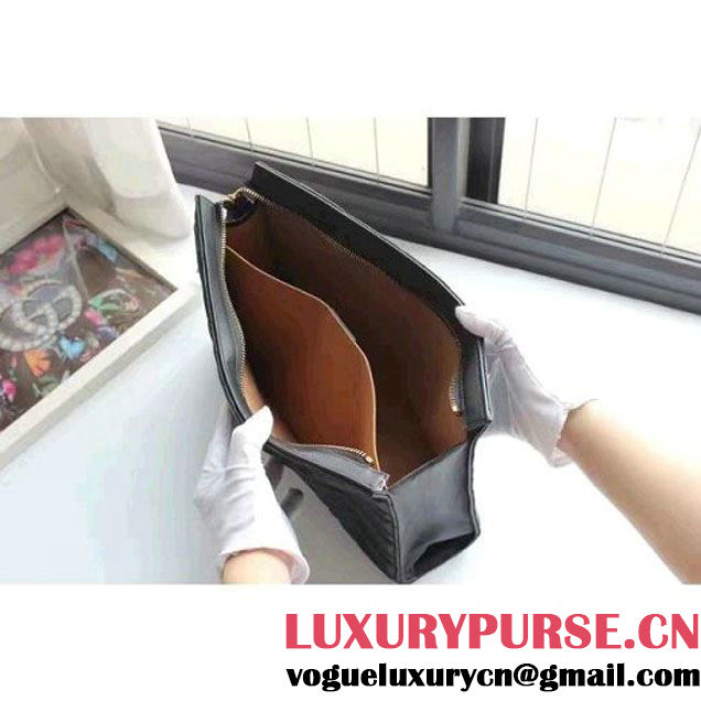 Gucci GG Marmont Matelassé Clutch 448450 Black 2016 (XYS-6110818 )