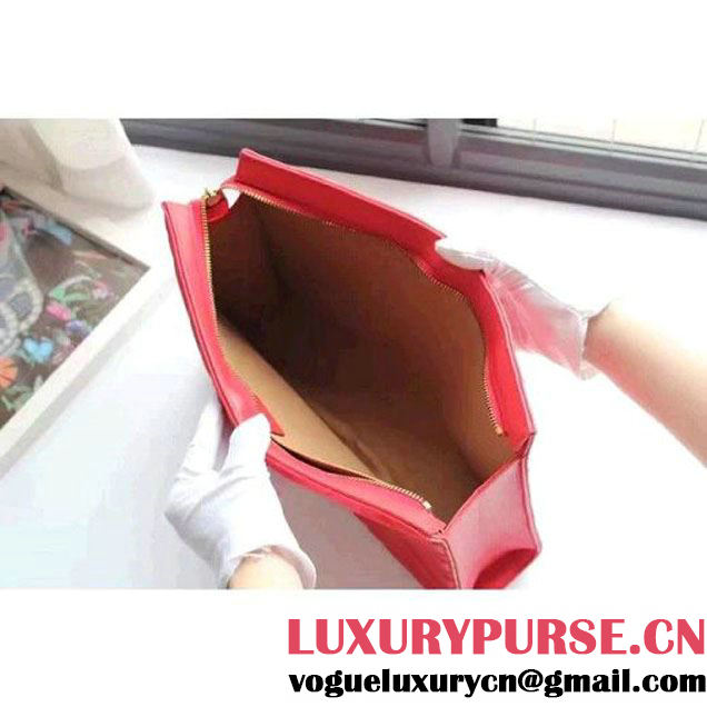 Gucci GG Marmont Matelassé Clutch 448450 Red 2016 (XYS-6110819 )