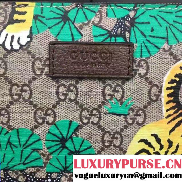 Gucci Bengal Men's Pouch Bag Green 2016 (2A025-6110834 )