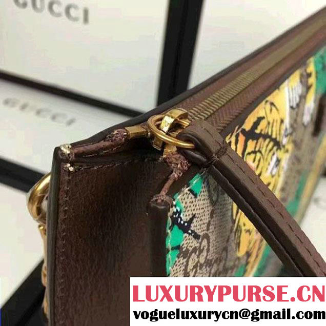 Gucci Bengal Men's Pouch Bag Green 2016 (2A025-6110834 )