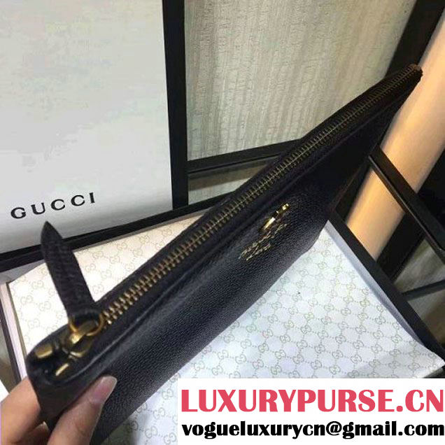 Gucci Animalier Pouch 460187 Black 2017 (2A068-6113013 )