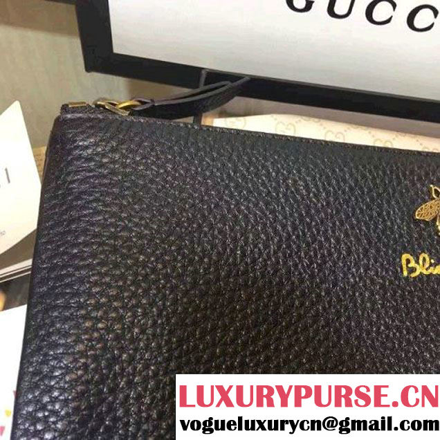 Gucci Animalier Pouch 460187 Black 2017 (2A068-6113013 )