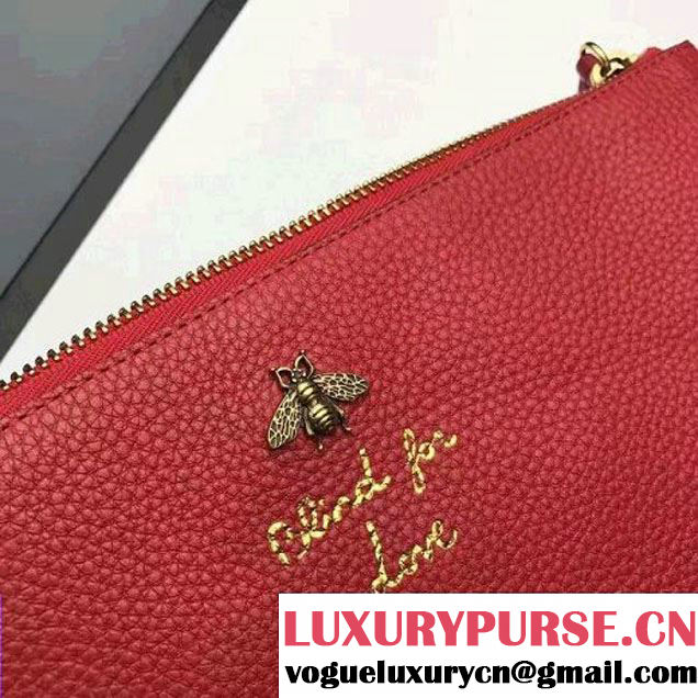 Gucci Animalier Pouch 460187 Bee Red 2017 (DC-7021701 )