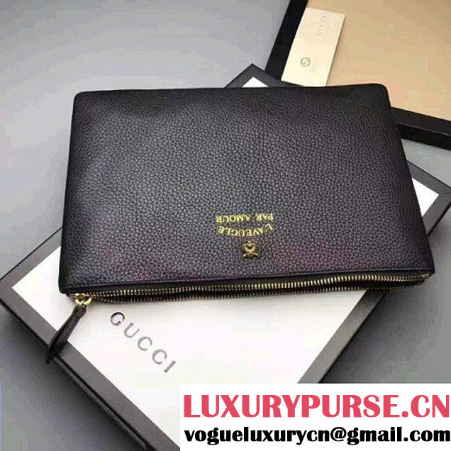 Gucci Animalier Pouch 460187 Tiger Black 2017 (DC-7021702 )