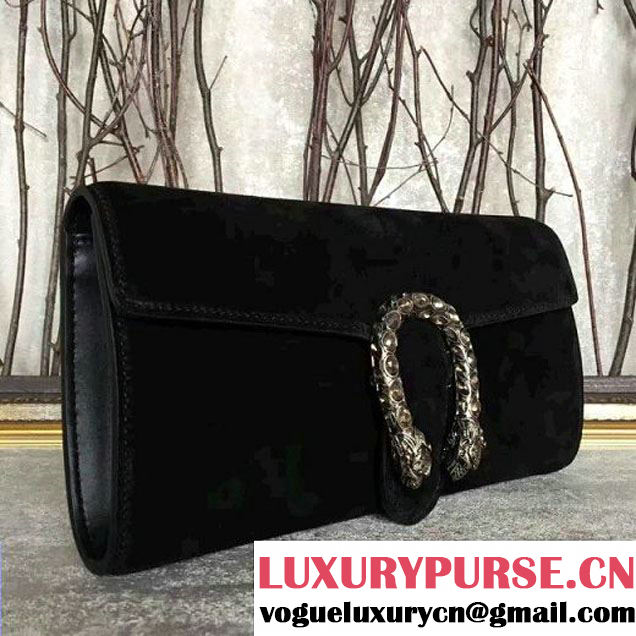 Gucci Dionysus Suede Clutch Black (SLP-7022415 )