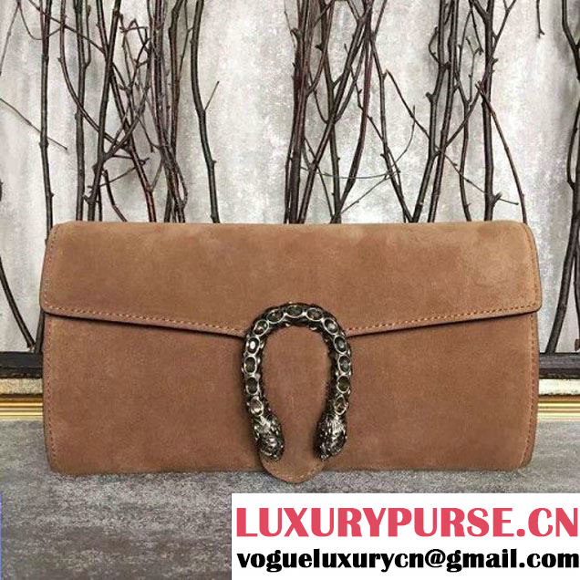 Gucci Dionysus Suede Clutch Camel (SLP-7022416 )