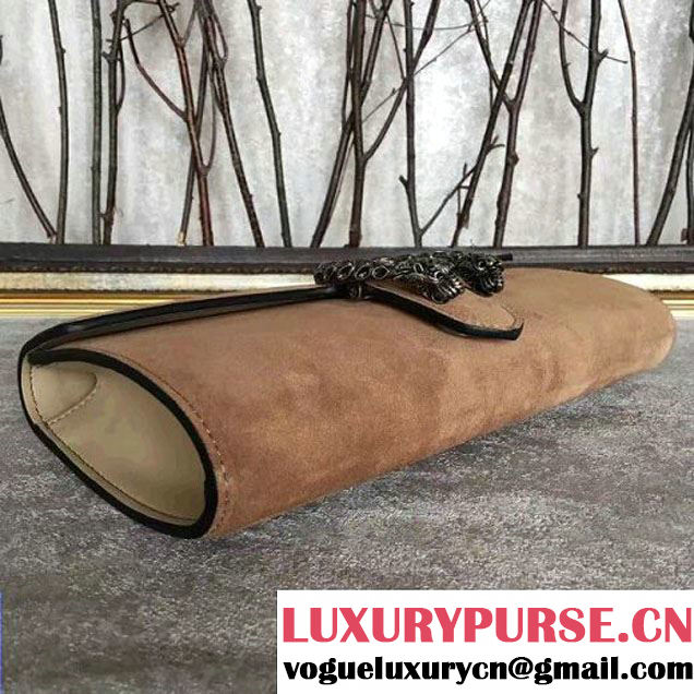 Gucci Dionysus Suede Clutch Camel (SLP-7022416 )