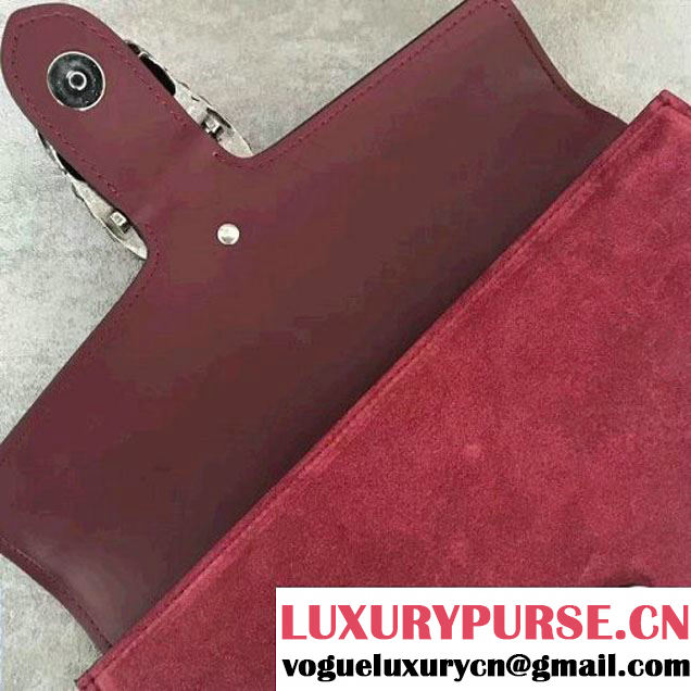 Gucci Dionysus Suede Clutch Burgundy (SLP-7022417 )