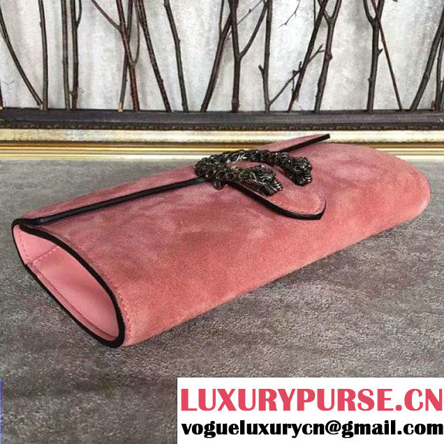 Gucci Dionysus Suede Clutch Pink (SLP-7022418 )