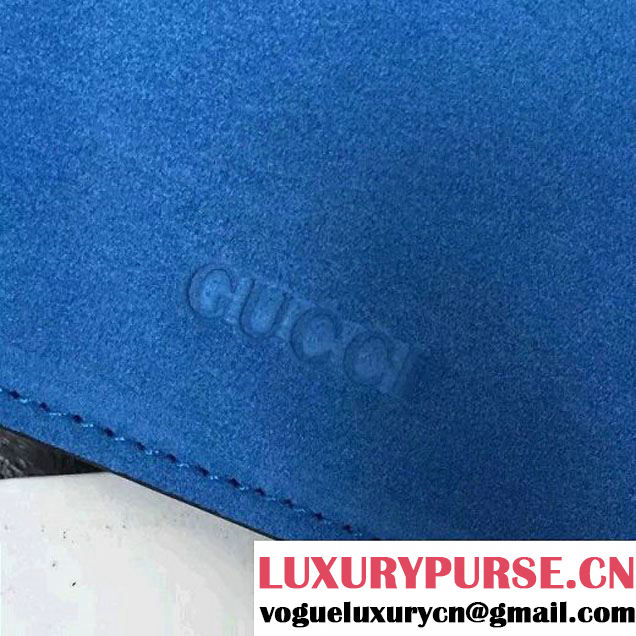 Gucci Dionysus Suede Clutch Bag Blue 2016 (SLP-7022420 )