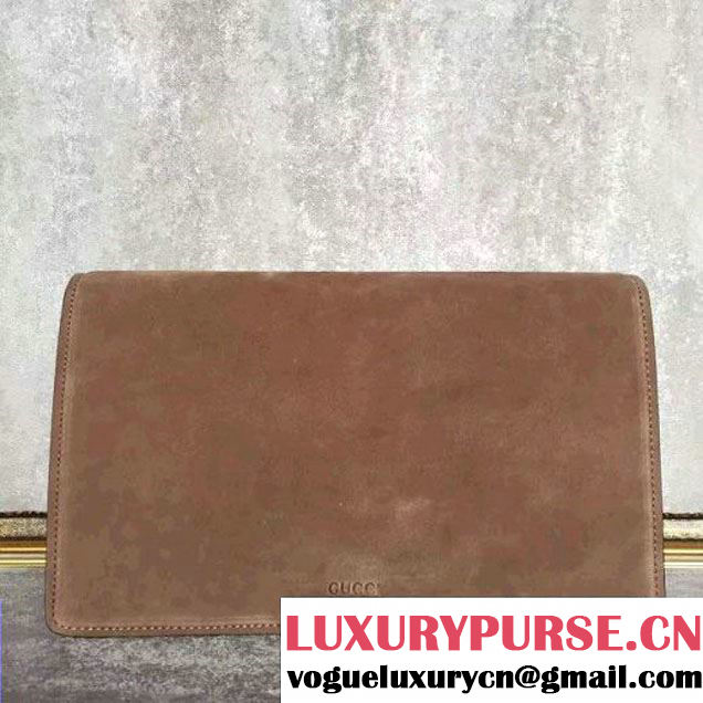Gucci Dionysus Suede Clutch Bag Camel 2016 (SLP-7022421 )