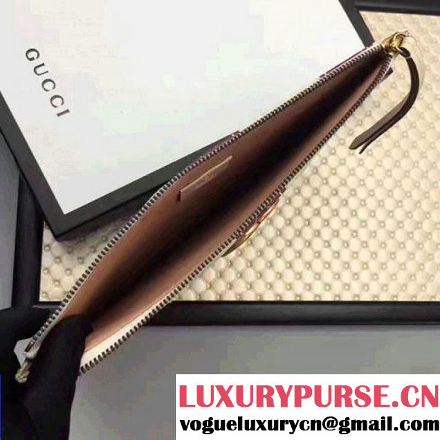 Gucci GG Marmont Trompe L'oeil Leather Pouch 466389 2017 (XYS-7050220 )