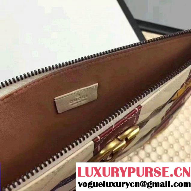Gucci GG Marmont Trompe L'oeil Leather Pouch 466389 2017 (XYS-7050220 )