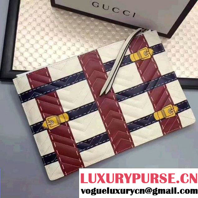 Gucci GG Marmont Trompe L'oeil Leather Pouch 466389 2017 (XYS-7050220 )