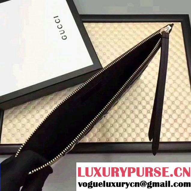 Gucci GG Supreme Embroidered Tiger Large Zipped Pouch Clutch Bag 431416 2017 (XYS-7050918 )