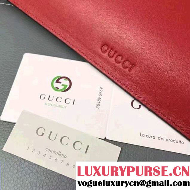 Gucci Rainbow "Love" Soft GG Supreme Pouch 476411 Red 2017 (WY-7060318 )