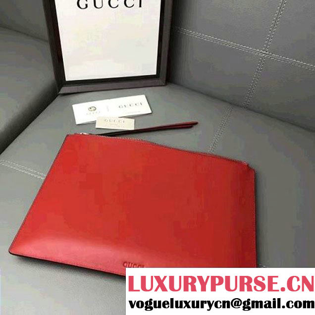 Gucci Rainbow "Love" Soft GG Supreme Pouch 476411 Red 2017 (WY-7060318 )